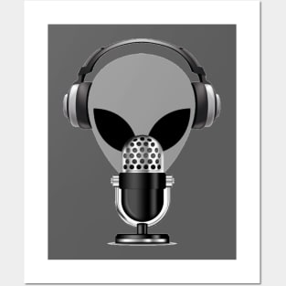 UFO Chronicles Podcast - Grey Mike Logo Posters and Art